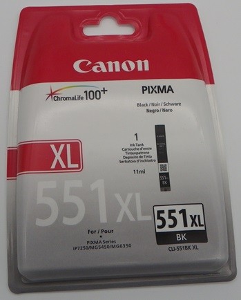 CANON CLI-551XL BK 11ml Tinte IP7250 u.a. OVP