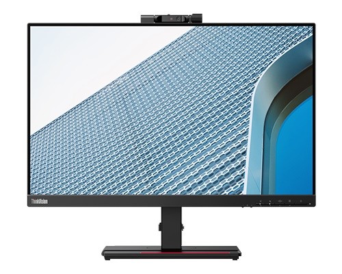 LENOVO T24v 60cm/24" FHD-TFT-LED-IPS-Bildschirm mit Webcam RGB+DP+HDMI, 1920x1080, 250cd/qm, 4ms, VA
